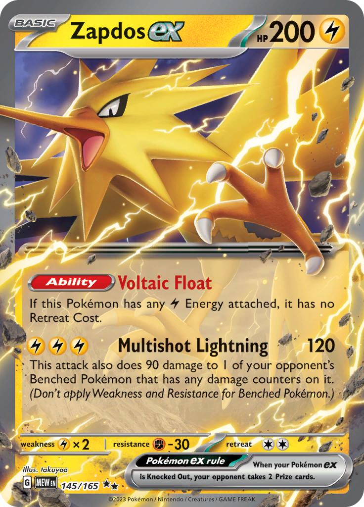 Zapdos ex (145/165) [Scarlet & Violet 151] | Game Master's Emporium (The New GME)