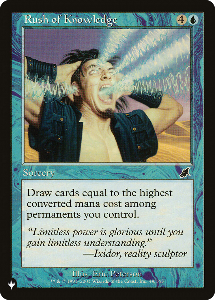 Rush of Knowledge [The List] | Game Master's Emporium (The New GME)