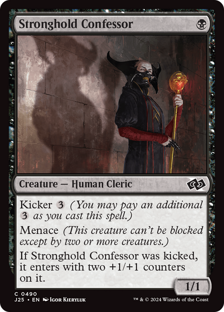 Stronghold Confessor [Foundations Jumpstart] | Game Master's Emporium (The New GME)