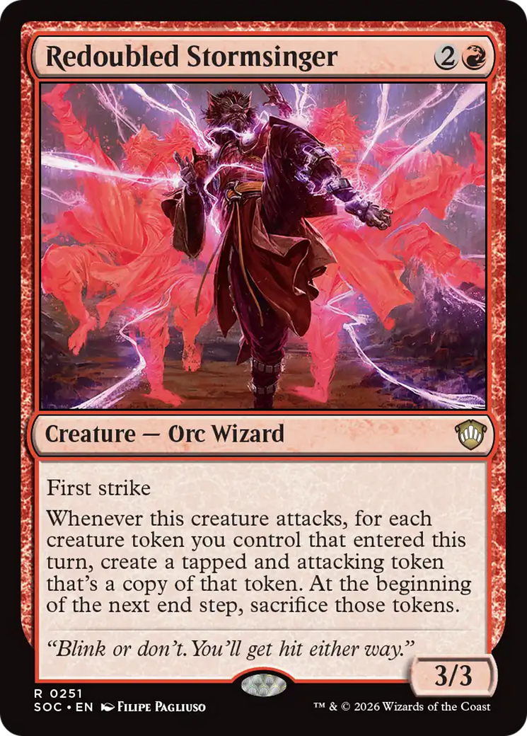 Redoubled Stormsinger [Secrets of Strixhaven Commander] | Game Master's Emporium (The New GME)