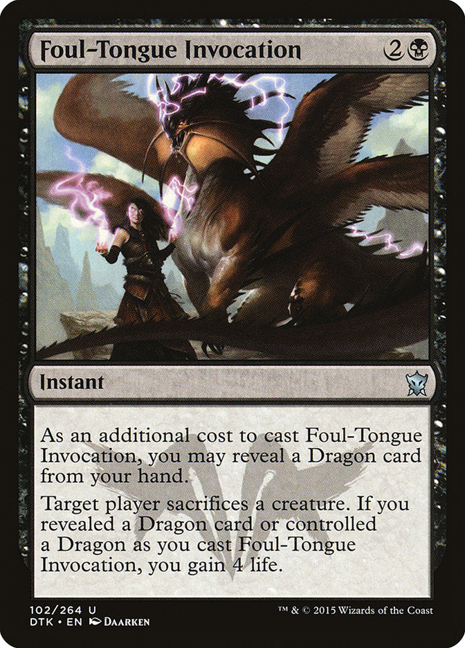 Foul-Tongue Invocation [Dragons of Tarkir] | Game Master's Emporium (The New GME)