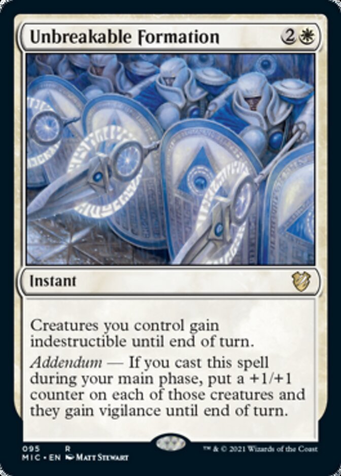 Unbreakable Formation [Innistrad: Midnight Hunt Commander] | Game Master's Emporium (The New GME)