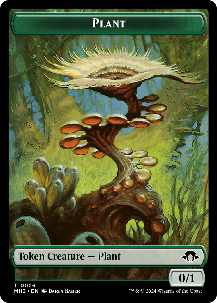 Plant (Ripple Foil) // Zombie Double-Sided Token [Modern Horizons 3 Tokens] | Game Master's Emporium (The New GME)