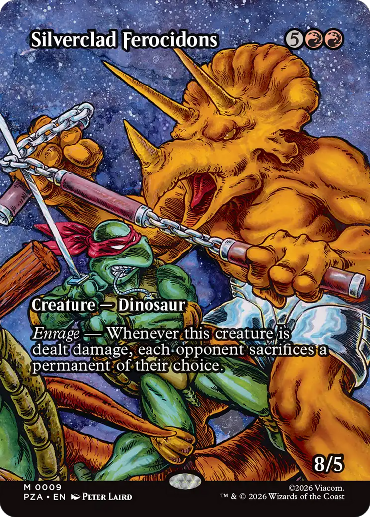 Silverclad Ferocidons (Borderless) [Teenage Mutant Ninja Turtles Eternal-Legal] | Game Master's Emporium (The New GME)