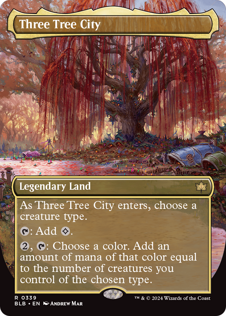 Three Tree City (Borderless) (0339) [Bloomburrow] | Game Master's Emporium (The New GME)