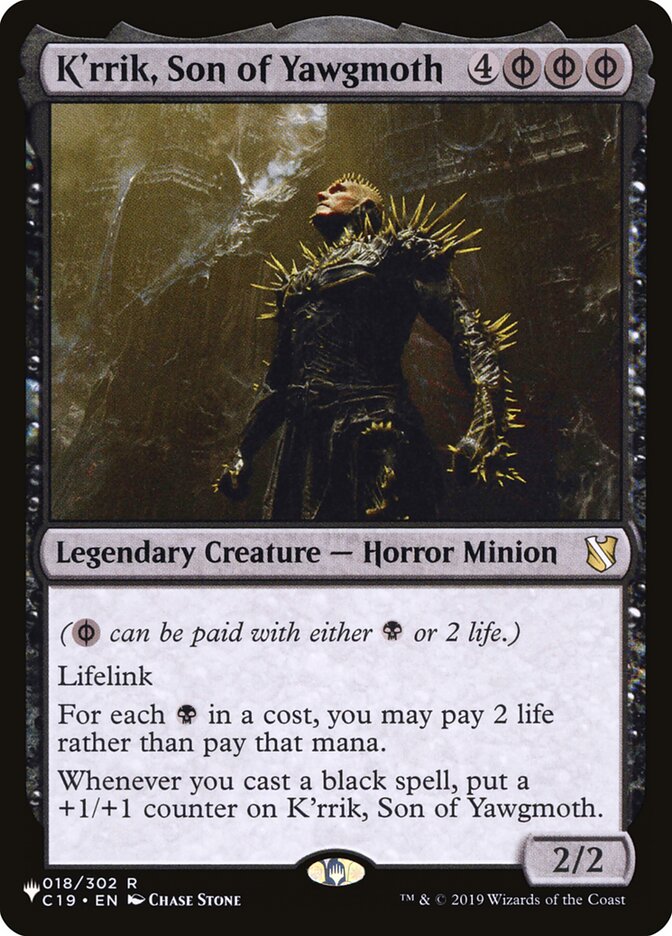 K'rrik, Son of Yawgmoth [The List] | Game Master's Emporium (The New GME)