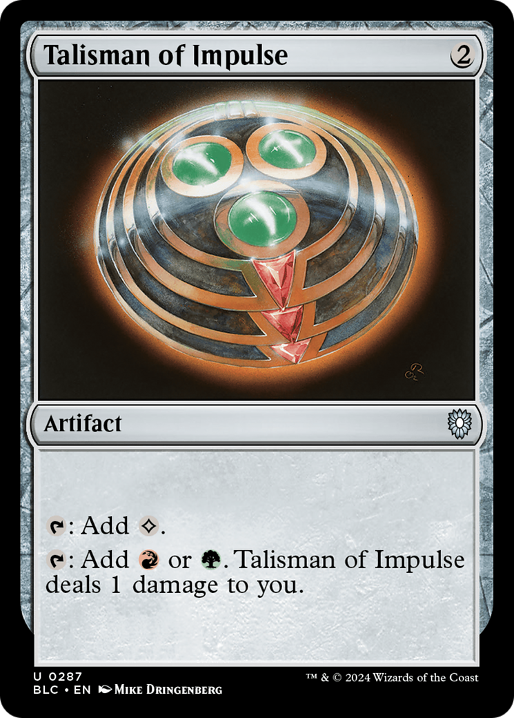 Talisman of Impulse [Bloomburrow Commander] | Game Master's Emporium (The New GME)