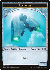 Myr // Pentavite Double-Sided Token [Commander 2014 Tokens] | Game Master's Emporium (The New GME)