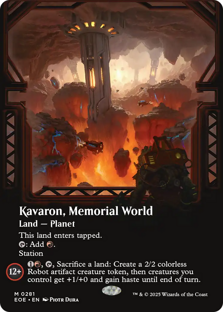 Kavaron, Memorial world (Borderless) [Edge of Eternities] | Game Master's Emporium (The New GME)
