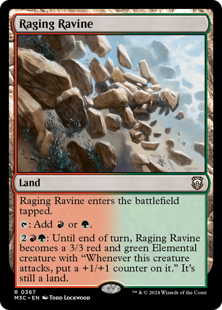 Raging Ravine (Ripple Foil) [Modern Horizons 3 Commander] | Game Master's Emporium (The New GME)