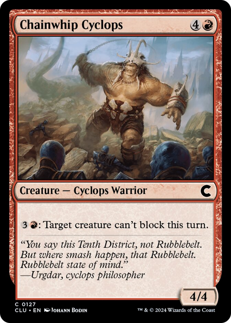 Chainwhip Cyclops [Ravnica: Clue Edition] | Game Master's Emporium (The New GME)