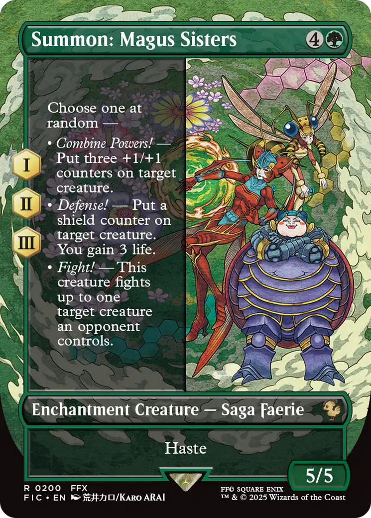 Summon: Magus Sisters (Borderless) [FINAL FANTASY Commander] | Game Master's Emporium (The New GME)