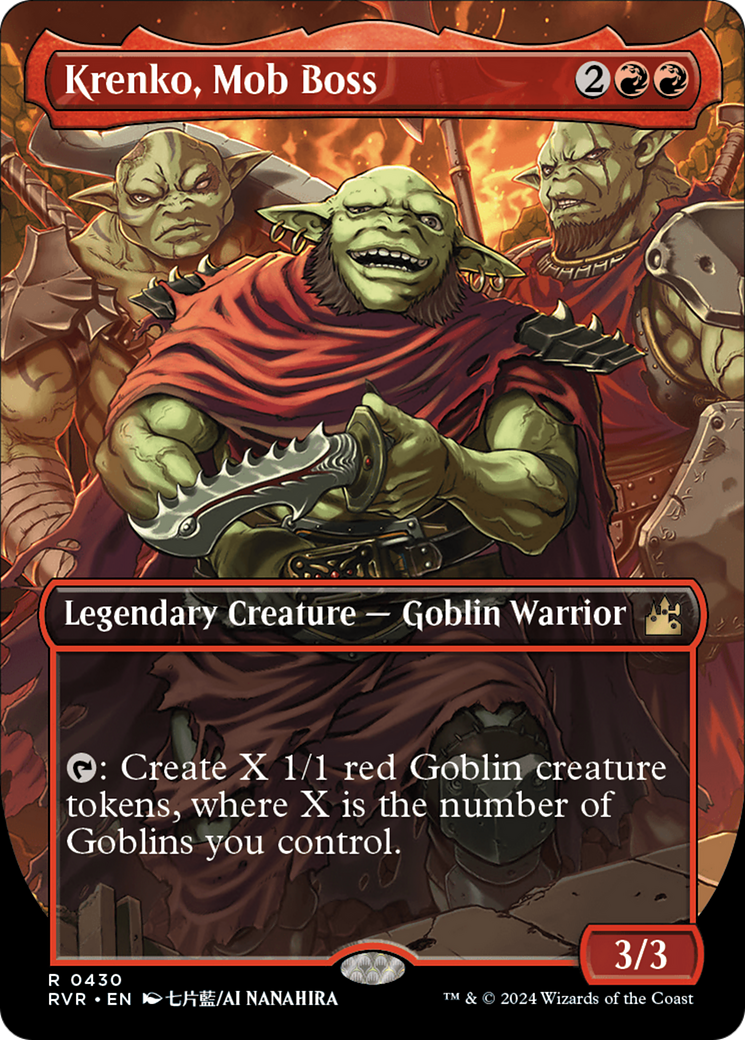 Krenko, Mob Boss (Anime Borderless) [Ravnica Remastered] | Game Master's Emporium (The New GME)