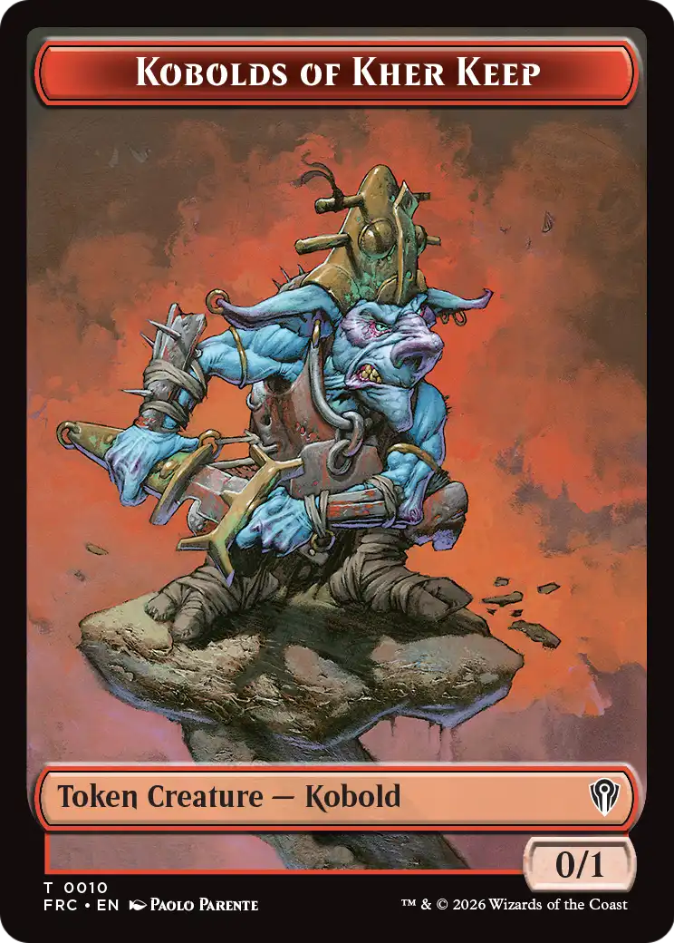 Kobolds of Kher Keep // Map Double-Sided Token [Reality Fracture Commander Tokens] | Game Master's Emporium (The New GME)