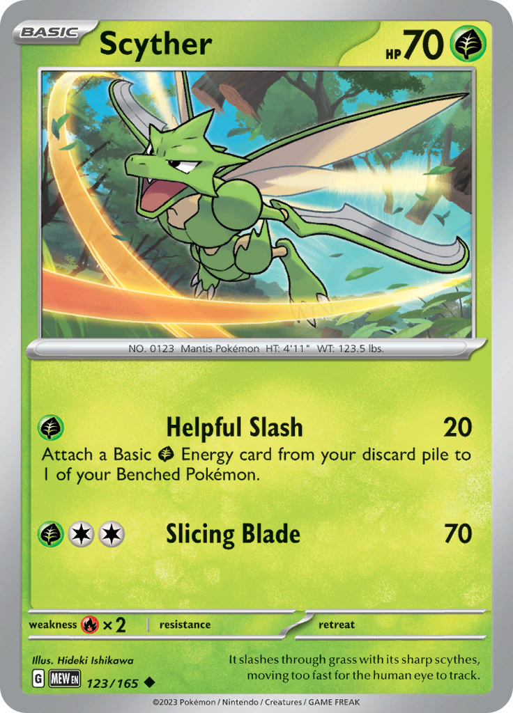 Scyther (123/165) [Scarlet & Violet 151] | Game Master's Emporium (The New GME)