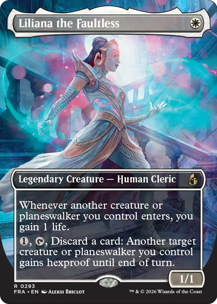 Liliana the Faultless (Borderless) [Reality Fracture] | Game Master's Emporium (The New GME)