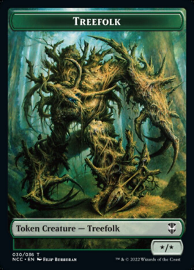 Treefolk // Spider Double-Sided Token [Streets of New Capenna Commander Tokens] | Game Master's Emporium (The New GME)
