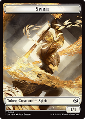 Spirit (0006) // Spirit (0007) Double-Sided Token [Tarkir: Dragonstorm Tokens] | Game Master's Emporium (The New GME)