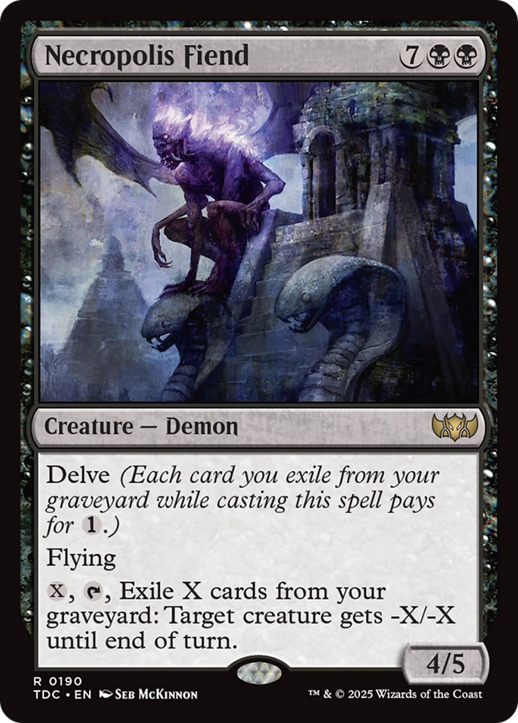 Necropolis Fiend [Tarkir: Dragonstorm Commander] | Game Master's Emporium (The New GME)
