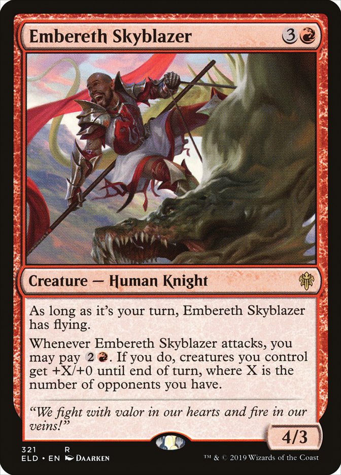 Embereth Skyblazer [Throne of Eldraine] | Game Master's Emporium (The New GME)