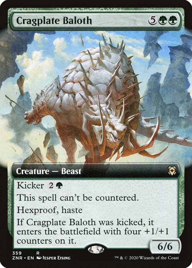 Cragplate Baloth (Extended Art) [Zendikar Rising] | Game Master's Emporium (The New GME)