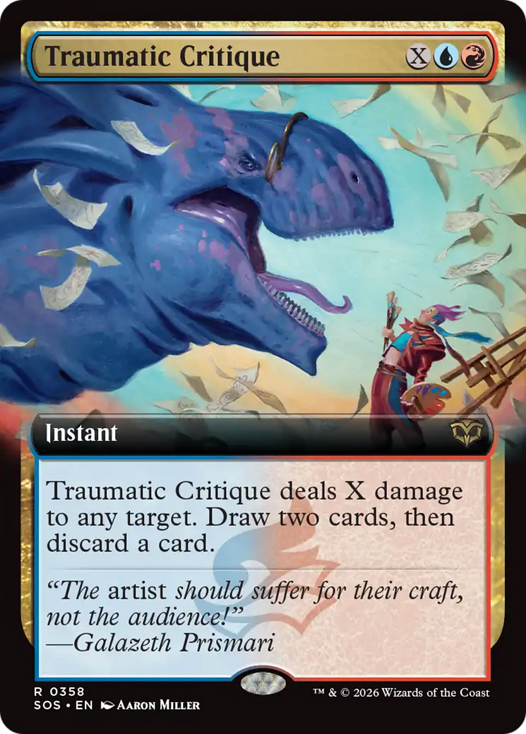 Traumatic Critique (Extended Art) [Secrets of Strixhaven] | Game Master's Emporium (The New GME)