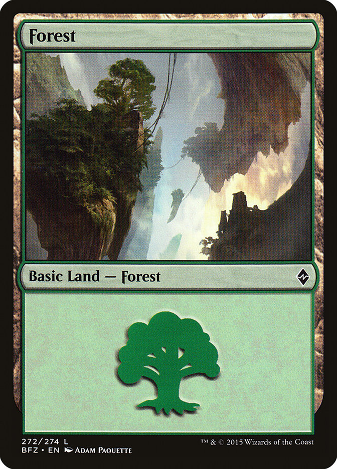 Forest (272) [Battle for Zendikar] | Game Master's Emporium (The New GME)