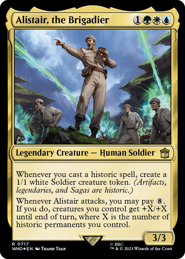 Alistair, the Brigadier (Surge Foil) [Doctor Who] | Game Master's Emporium (The New GME)