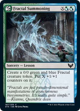 Fractal Summoning [Strixhaven: School of Mages] | Game Master's Emporium (The New GME)