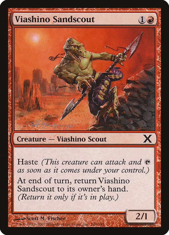 Viashino Sandscout [Tenth Edition] | Game Master's Emporium (The New GME)