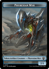 Phyrexian Myr // Servo Double-Sided Token [Modern Horizons 3 Commander Tokens] | Game Master's Emporium (The New GME)