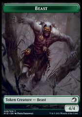 Wolf // Beast (008) Double-Sided Token [Innistrad: Midnight Hunt Tokens] | Game Master's Emporium (The New GME)