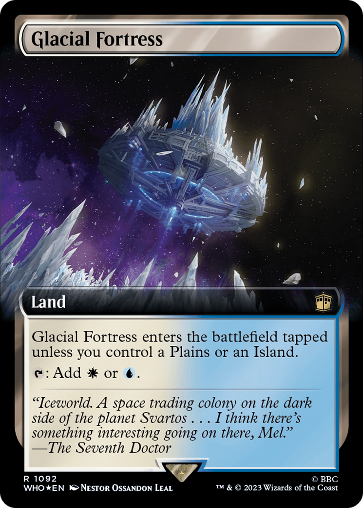 Glacial Fortress (Extended Art) (Surge Foil) [Doctor Who] | Game Master's Emporium (The New GME)