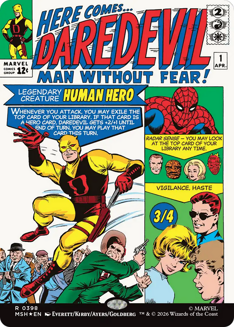 Daredevil, Man Without Fear (Borderless) (0398) [Marvel Super Heroes] | Game Master's Emporium (The New GME)