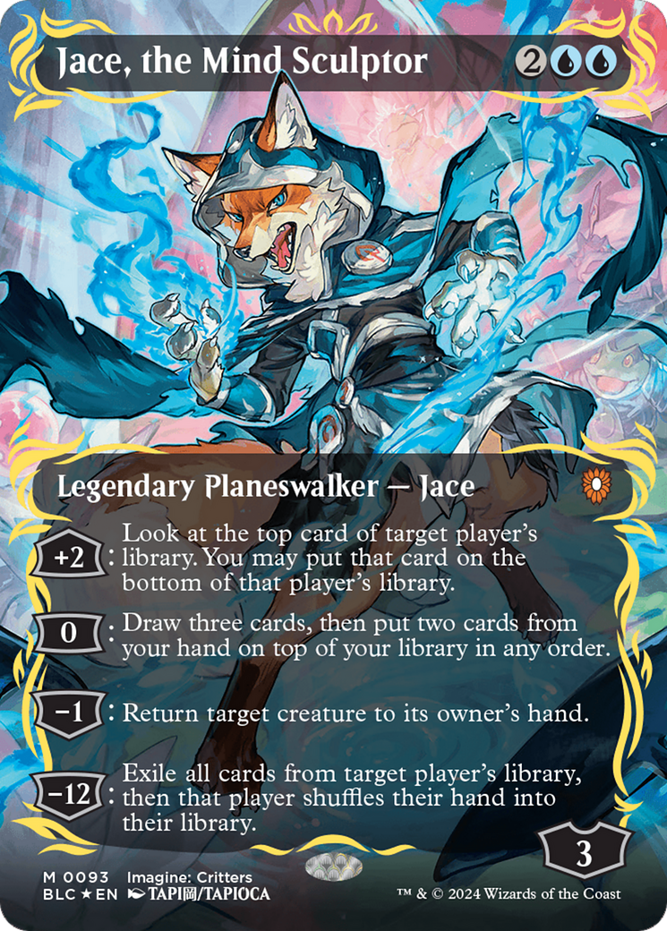Jace, the Mind Sculptor (Borderless) (Raised Foil) [Bloomburrow Commander] | Game Master's Emporium (The New GME)