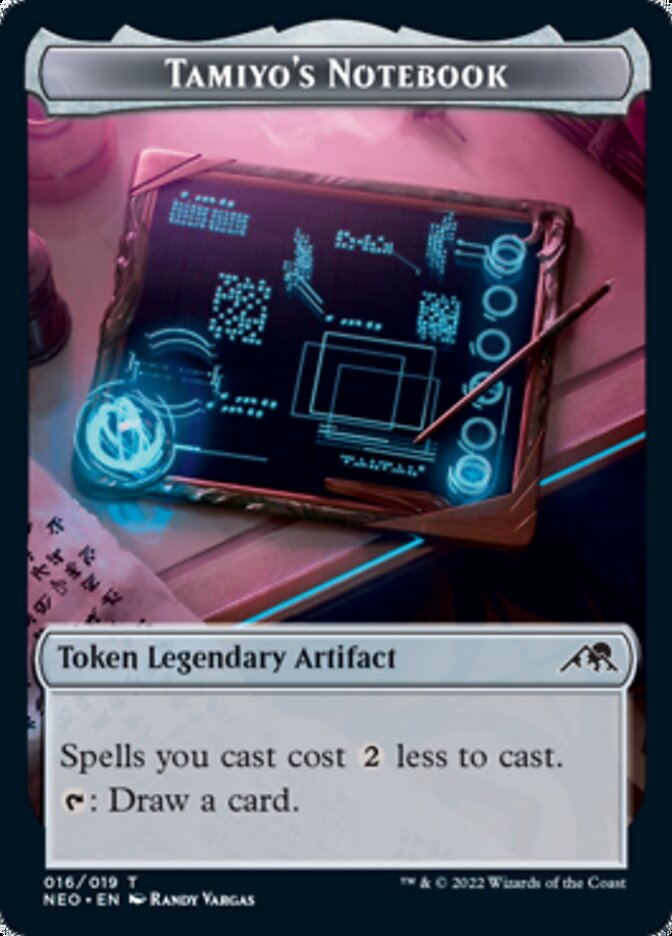 Samurai // Tamiyo's Notebook Double-Sided Token [Kamigawa: Neon Dynasty Tokens] | Game Master's Emporium (The New GME)