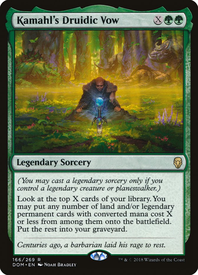 Kamahl's Druidic Vow [Dominaria] | Game Master's Emporium (The New GME)
