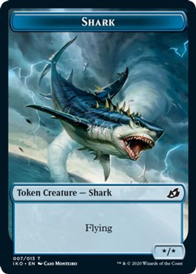 Angel Warrior // Shark Double-Sided Token [Challenger Decks 2021 Tokens] | Game Master's Emporium (The New GME)