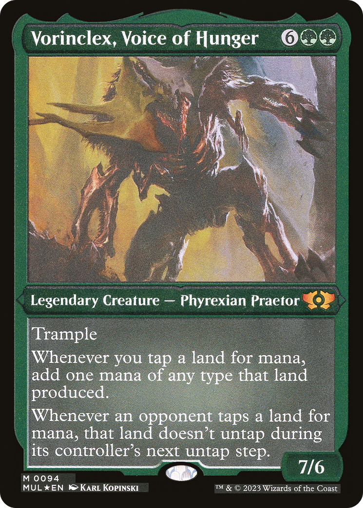 Vorinclex, Voice of Hunger (Foil Etched) [Multiverse Legends] | Game Master's Emporium (The New GME)