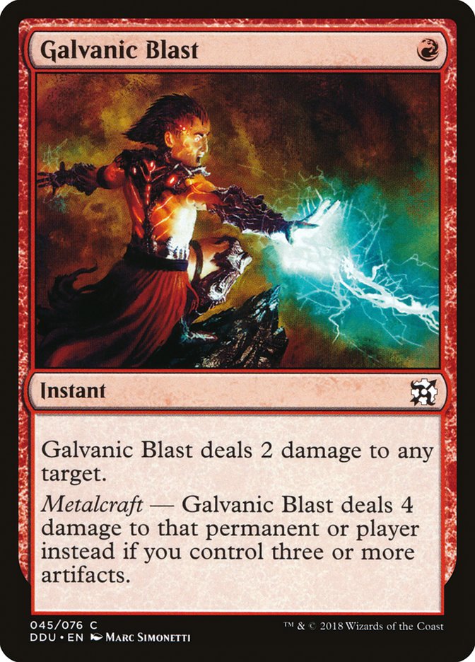 Galvanic Blast [Duel Decks: Elves vs. Inventors] | Game Master's Emporium (The New GME)