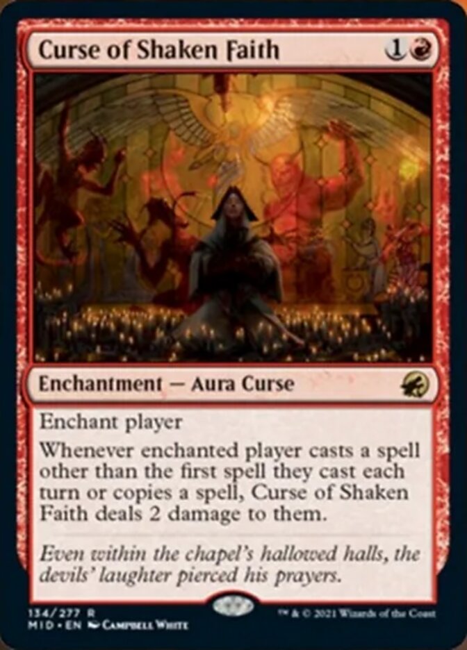 Curse of Shaken Faith [Innistrad: Midnight Hunt] | Game Master's Emporium (The New GME)