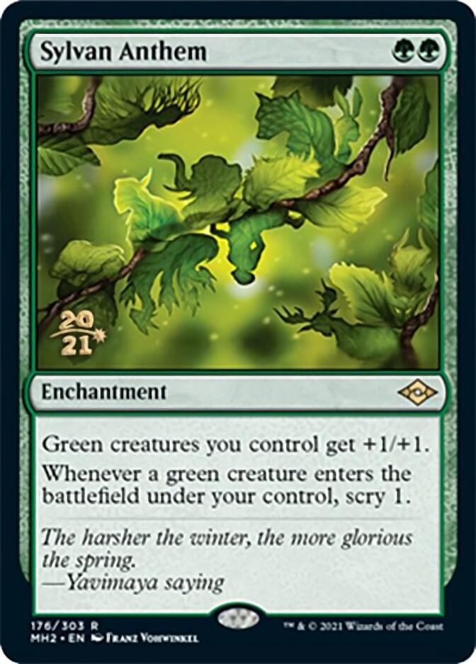 Sylvan Anthem [Modern Horizons 2 Prerelease Promos] | Game Master's Emporium (The New GME)