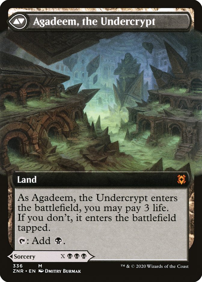 Agadeem's Awakening // Agadeem, the Undercrypt (Extended Art) [Zendikar Rising] | Game Master's Emporium (The New GME)
