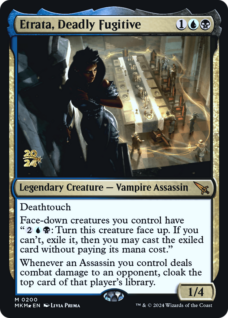 Etrata, Deadly Fugitive [Murders at Karlov Manor Prerelease Promos] | Game Master's Emporium (The New GME)