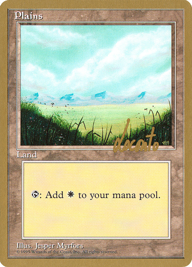 Plains (ml366) (Michael Loconto) [Pro Tour Collector Set] | Game Master's Emporium (The New GME)