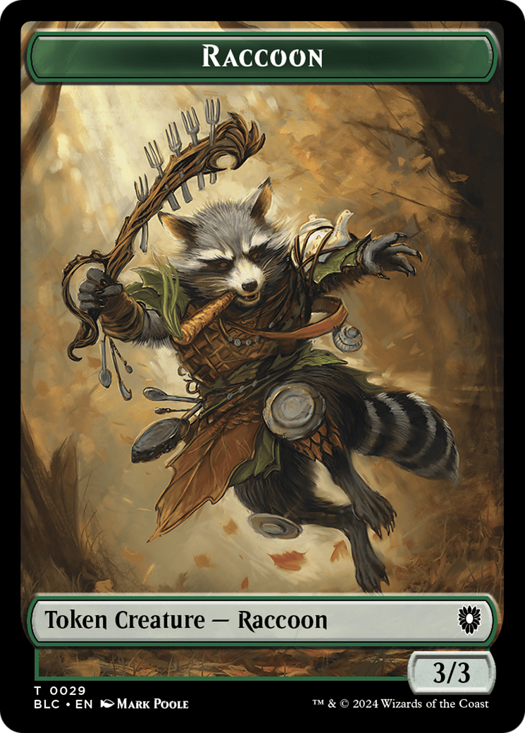 Rat // Raccoon Double-Sided Token [Bloomburrow Commander Tokens] | Game Master's Emporium (The New GME)