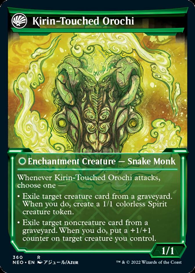 Teachings of the Kirin // Kirin-Touched Orochi (Showcase Soft Glow) [Kamigawa: Neon Dynasty] | Game Master's Emporium (The New GME)
