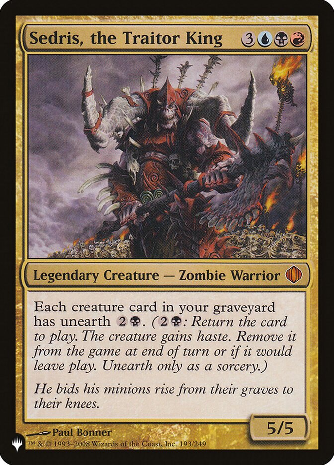 Sedris, the Traitor King [The List] | Game Master's Emporium (The New GME)
