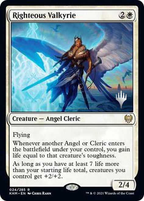 Righteous Valkyrie (Promo Pack) [Kaldheim Promos] | Game Master's Emporium (The New GME)