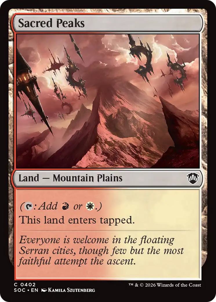 Sacred Peaks [Secrets of Strixhaven Commander] | Game Master's Emporium (The New GME)